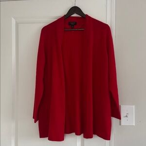 Charter Club Red Open-Front Cardigan
100% Cashmere